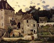 亨利 约瑟夫 哈尔皮涅斯 : The Village of Herisson on the Banks of the Aumance